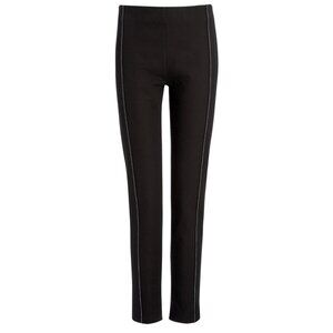 Joseph Gabardine Lenny Stretch pants leggings black with white stitching
